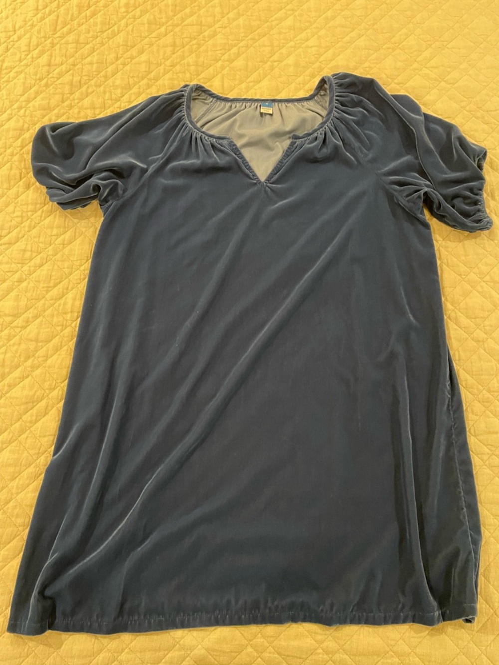 Women's Navy Blue velvet dress